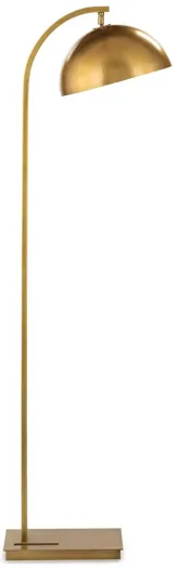 Otto Natural Brass Floor Lamp by Regina Andrew