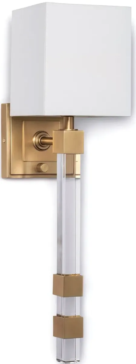 Metro Natural Brass Sconce by Regina Andrew