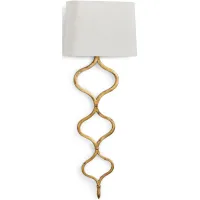 Sinuous Gold Leaf Sconce by Regina Andrew