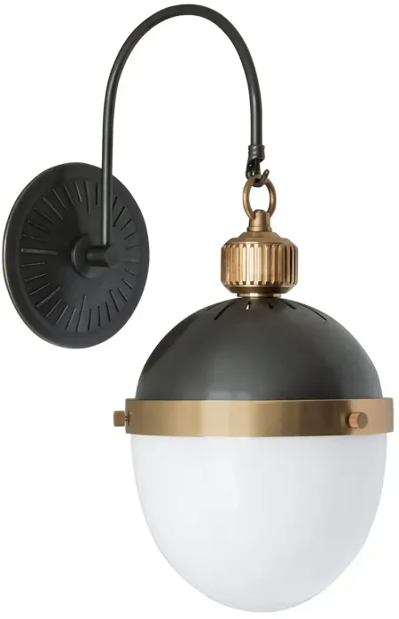 Otis Blackened and Natural Brass Sconce by Regina Andrew