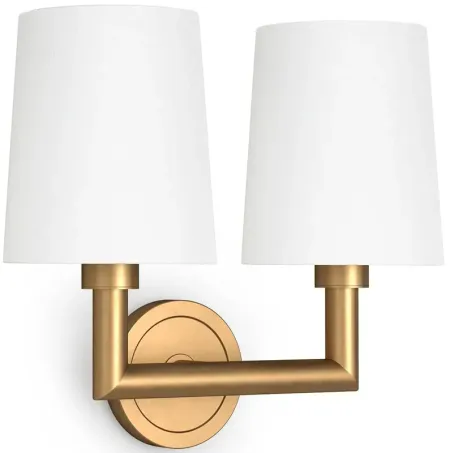 Southern Living Legend Natural Brass Double Sconce by Regina Andrew