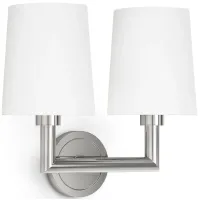 Legend Polished Nickel Double Sconce by Regina Andrew