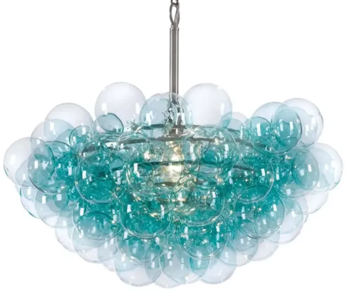 Bubbles Aqua Chandelier by Regina Andrew