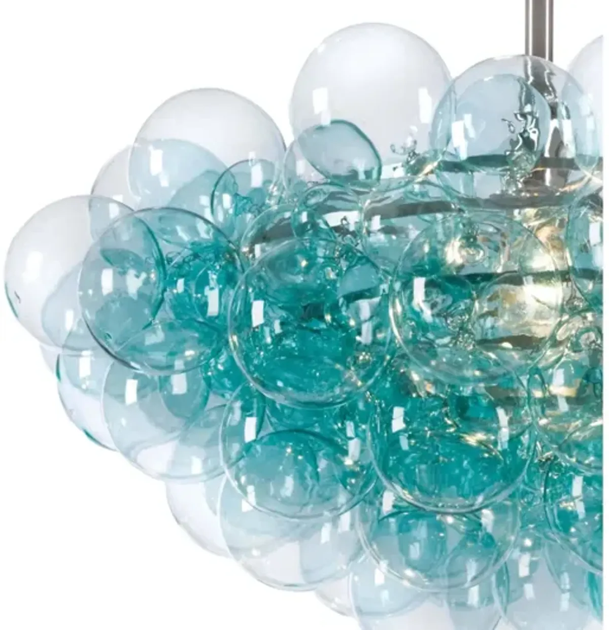 Bubbles Aqua Chandelier by Regina Andrew