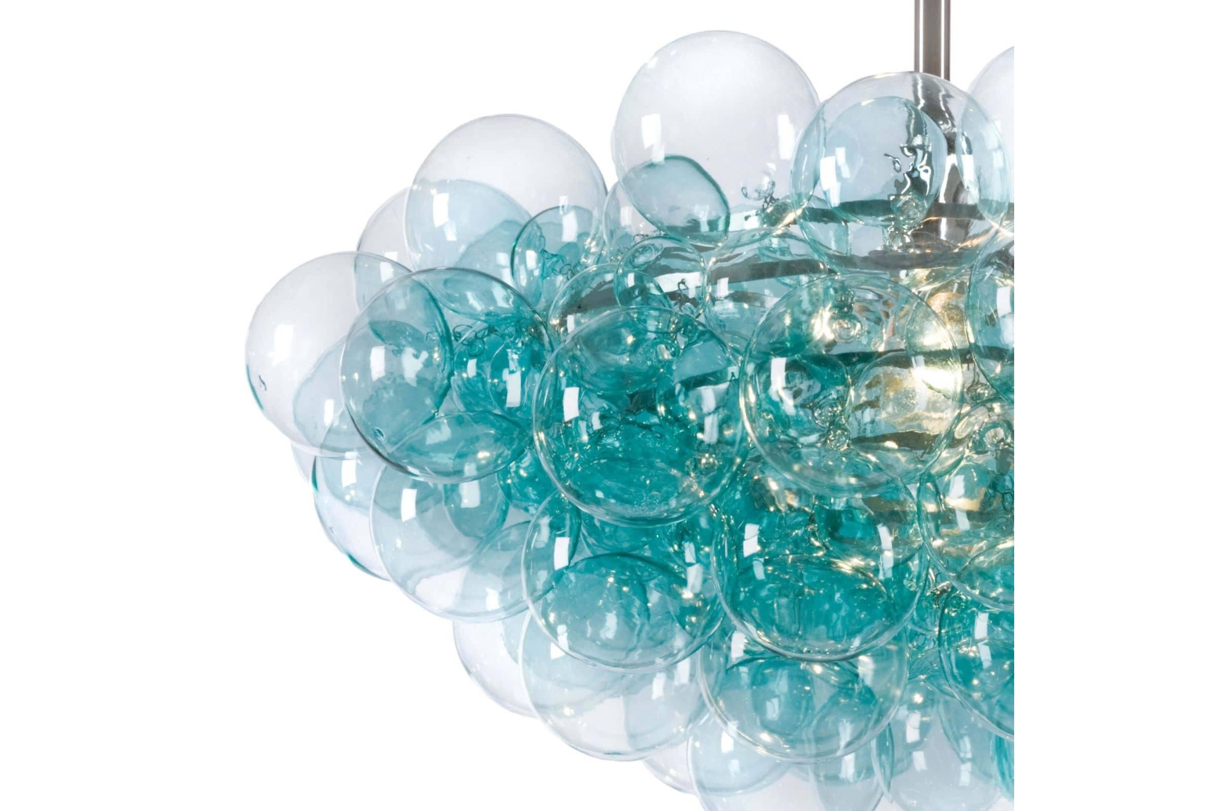 Bubbles Aqua Chandelier by Regina Andrew