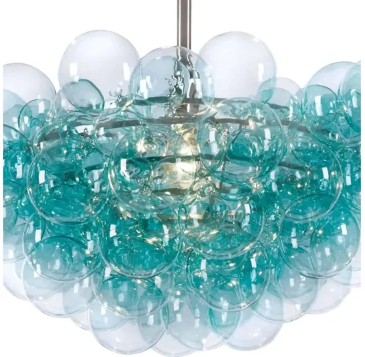 Bubbles Aqua Chandelier by Regina Andrew