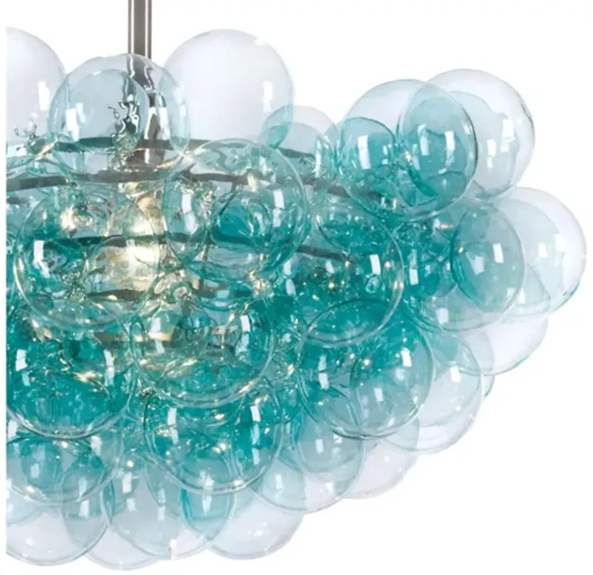 Bubbles Aqua Chandelier by Regina Andrew