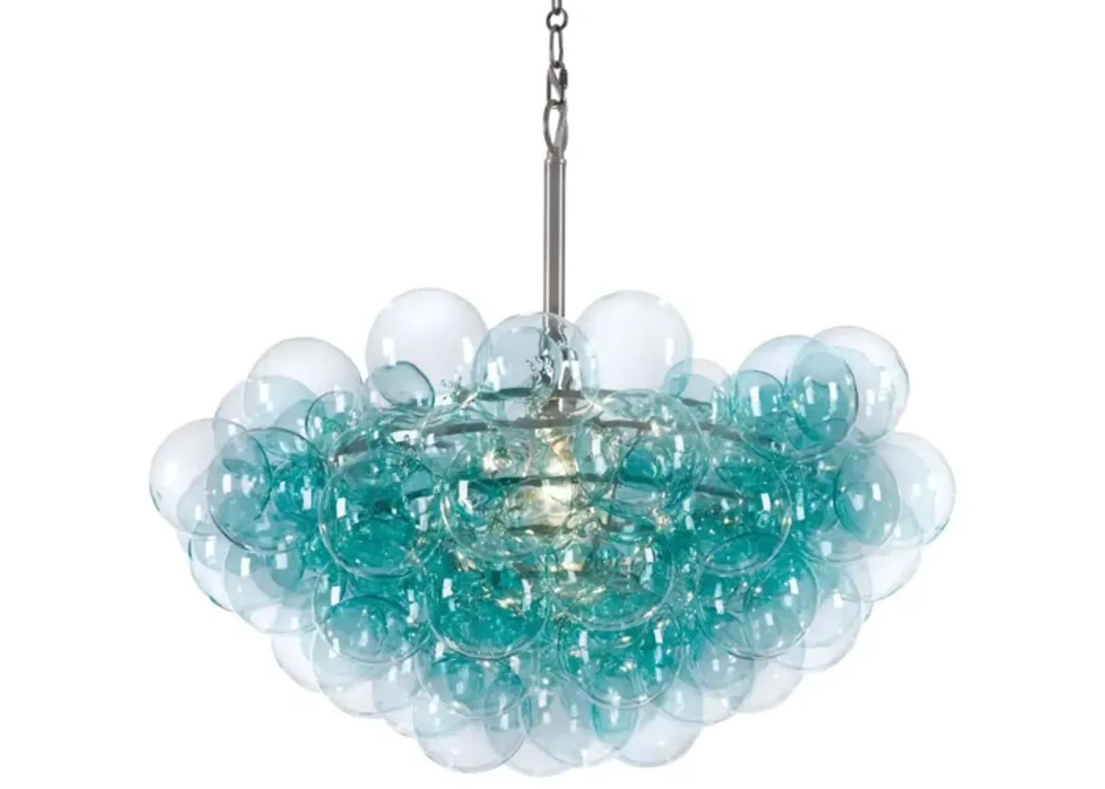 Bubbles Aqua Chandelier by Regina Andrew