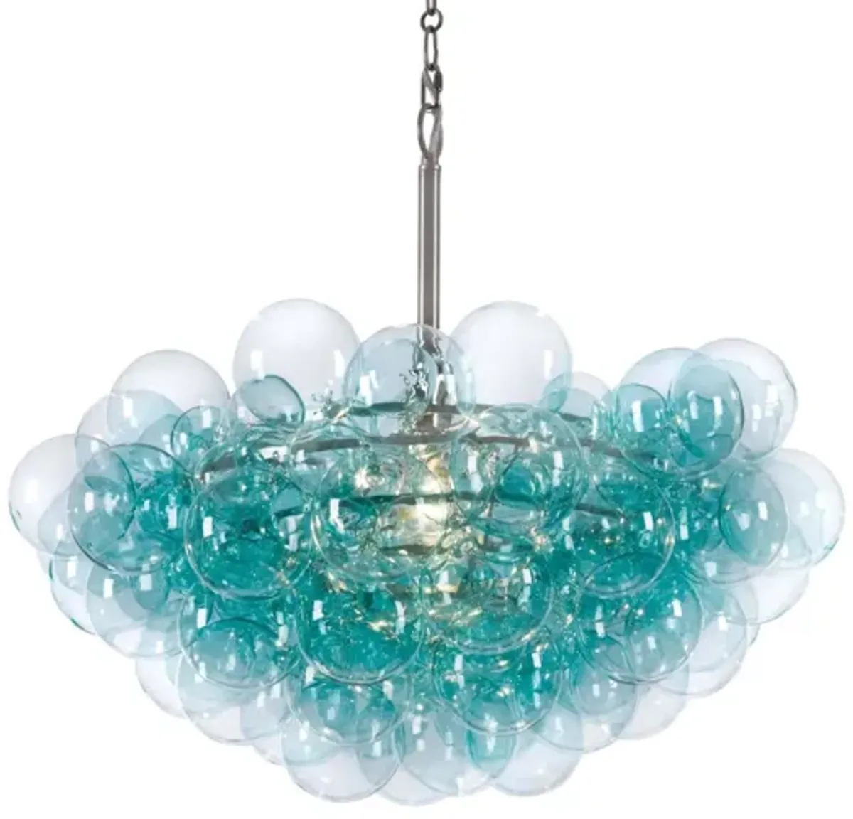 Bubbles Aqua Chandelier by Regina Andrew