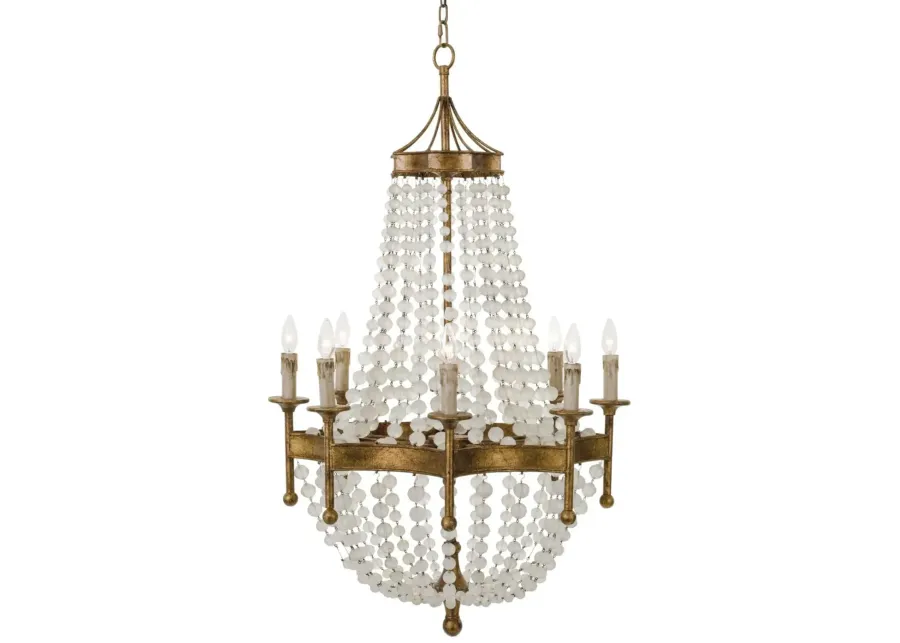 Frosted Crystal Bead Chandelier by Regina Andrew