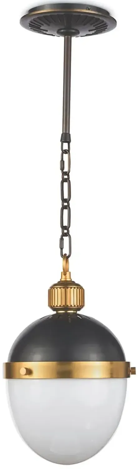 Otis Blackened and Natural Brass Small Pendant by Regina Andrew
