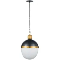 Otis Blackened and Natural Brass Large Pendant by Regina Andrew