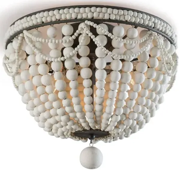 Malibu Weathered White Flush Mount by Regina Andrew