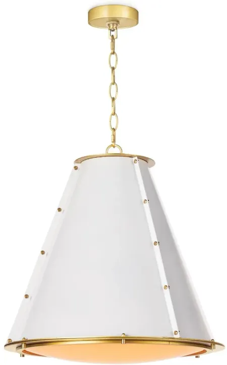 French Maid White Small Chandelier by Regina Andrew