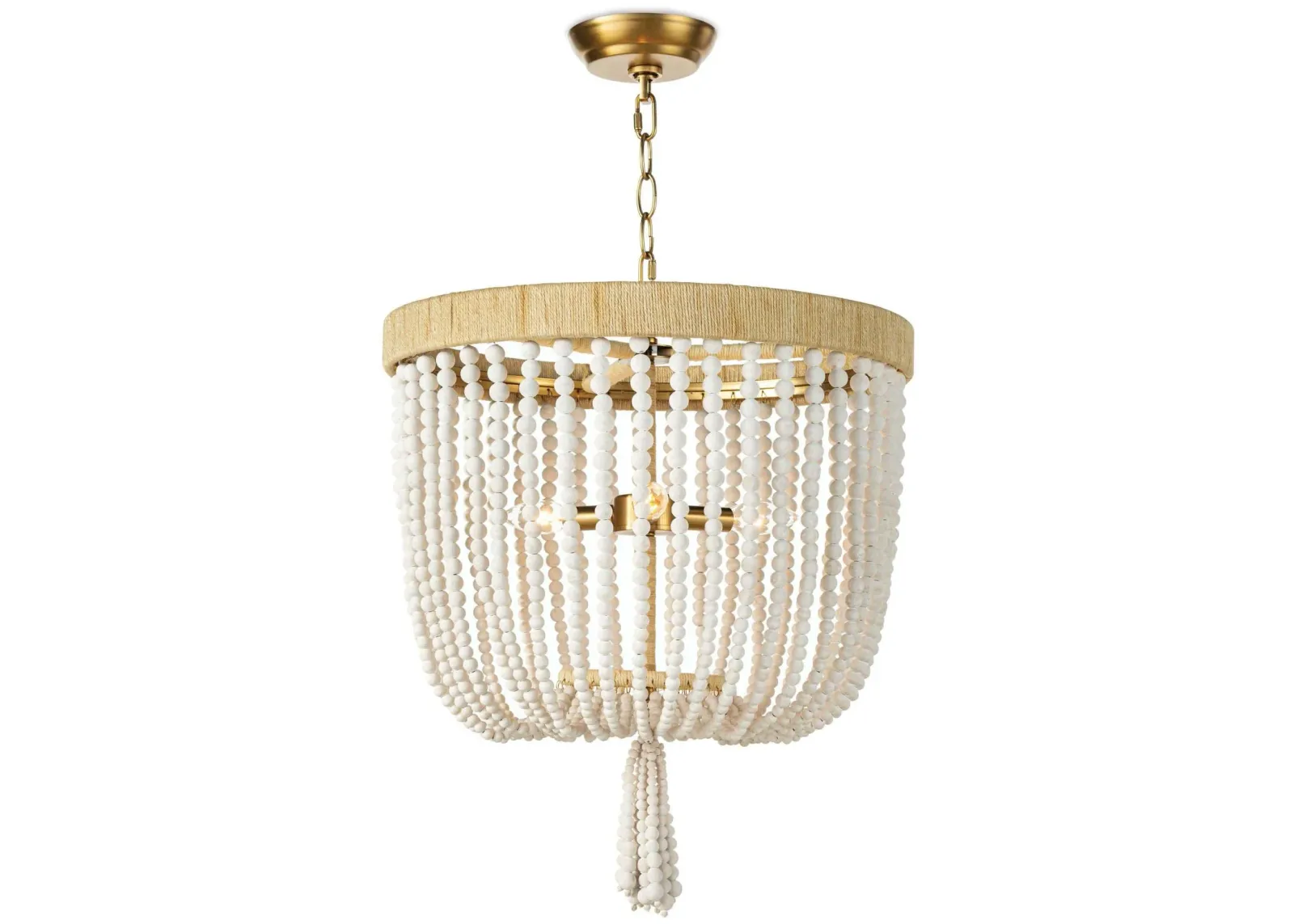 Milos White Chandelier by Regina Andrew