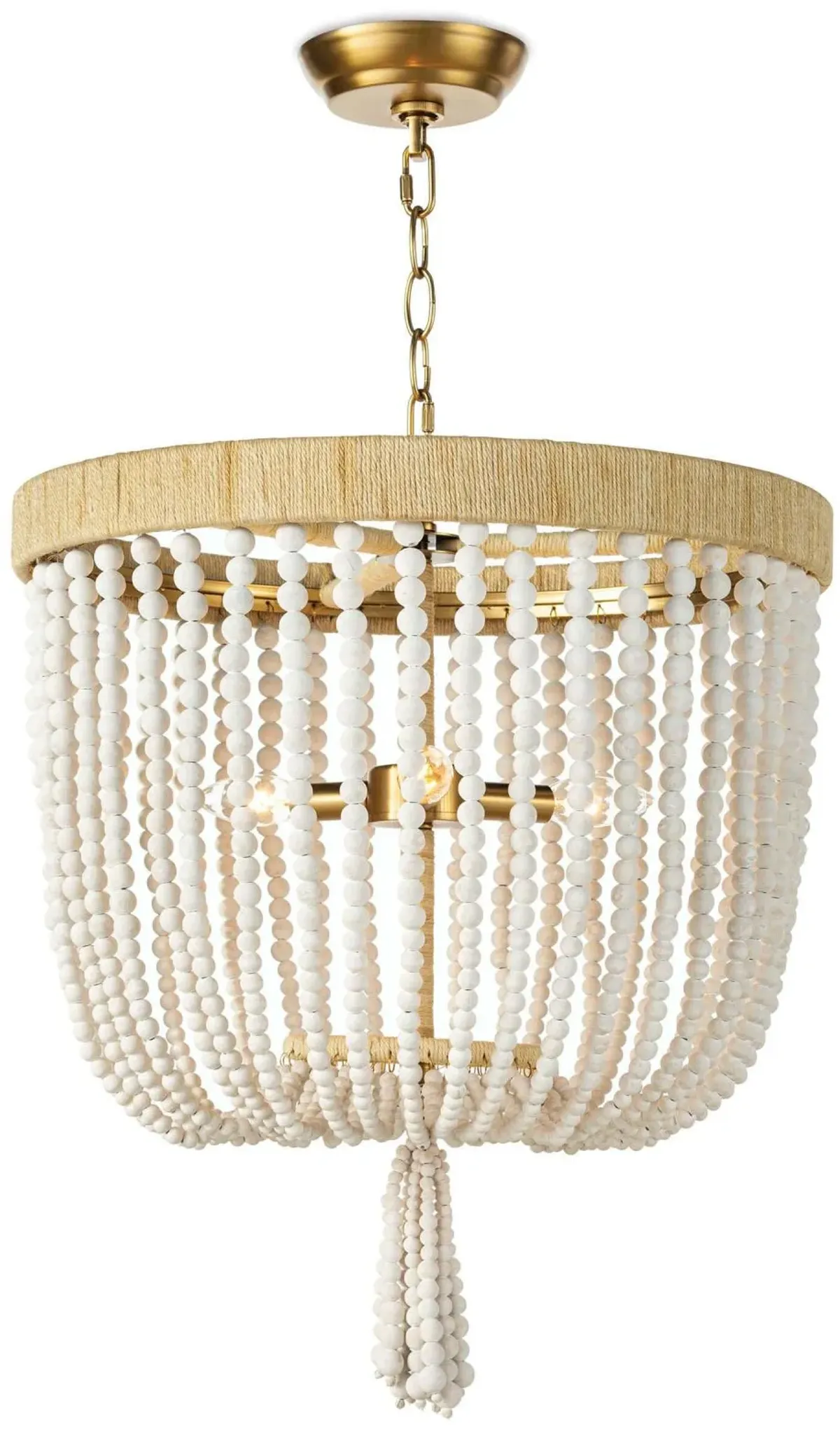 Milos White Chandelier by Regina Andrew