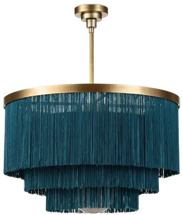 Cabaret Peacock Fringe Chandelier by Regina Andrew