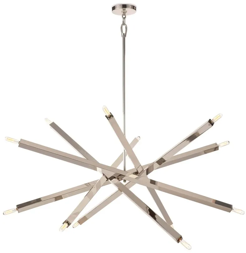 Viper Polished Nickel Chandelier by Regina Andrew