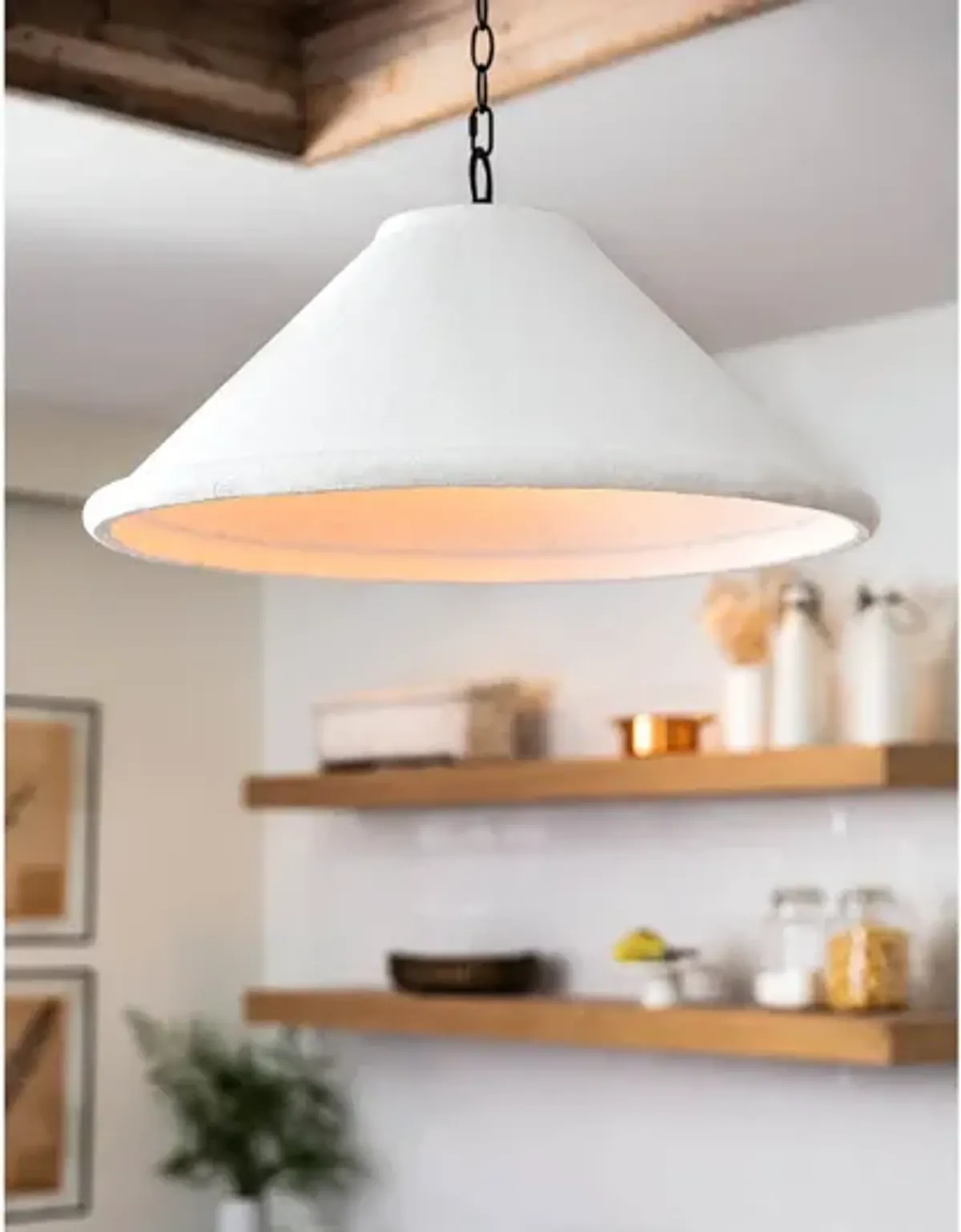 Southern Living Billie Large Concrete Pendant by Regina Andrew