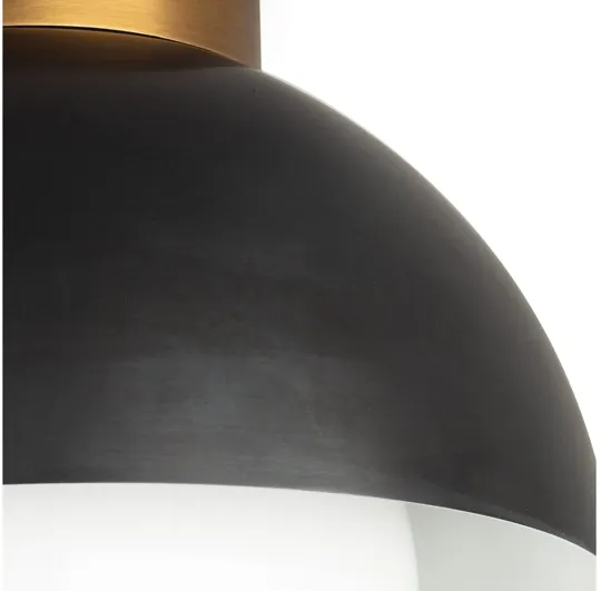 Montreux Oil Rubbed Bronze and Natural Brass Flush Mount by Regina Andrew