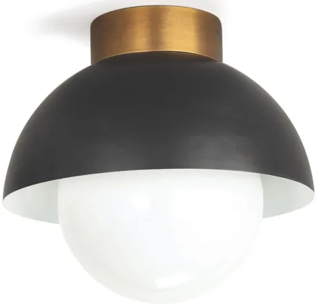 Montreux Oil Rubbed Bronze and Natural Brass Flush Mount by Regina Andrew