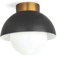 Montreux Oil Rubbed Bronze and Natural Brass Flush Mount by Regina Andrew