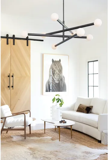 Beaubien Natural Brass Chandelier by Regina Andrew