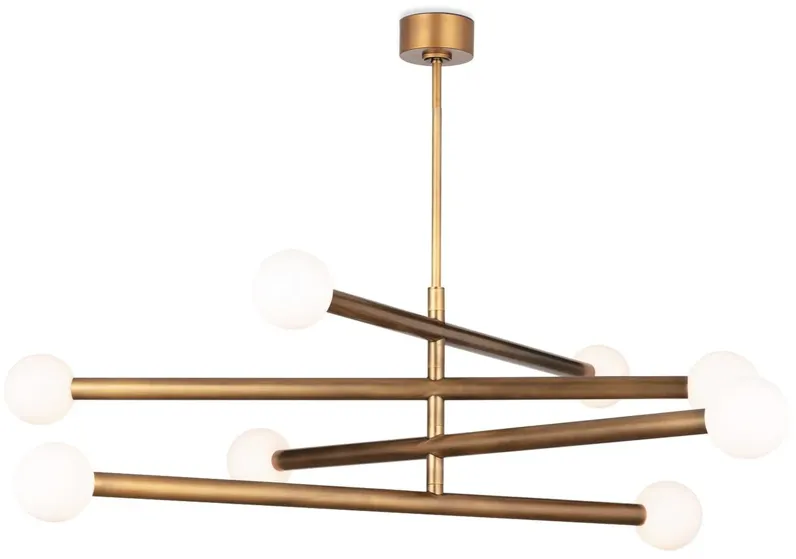 Beaubien Natural Brass Chandelier by Regina Andrew