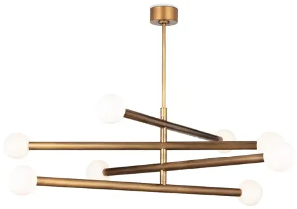 Beaubien Natural Brass Chandelier by Regina Andrew