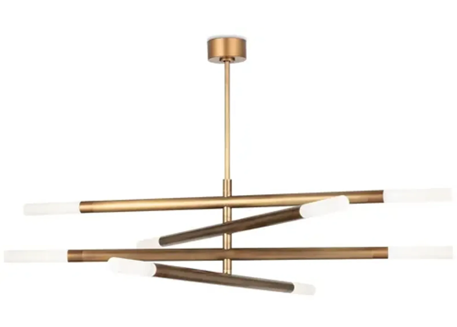 Wick Natural Brass Chandelier by Regina Andrew