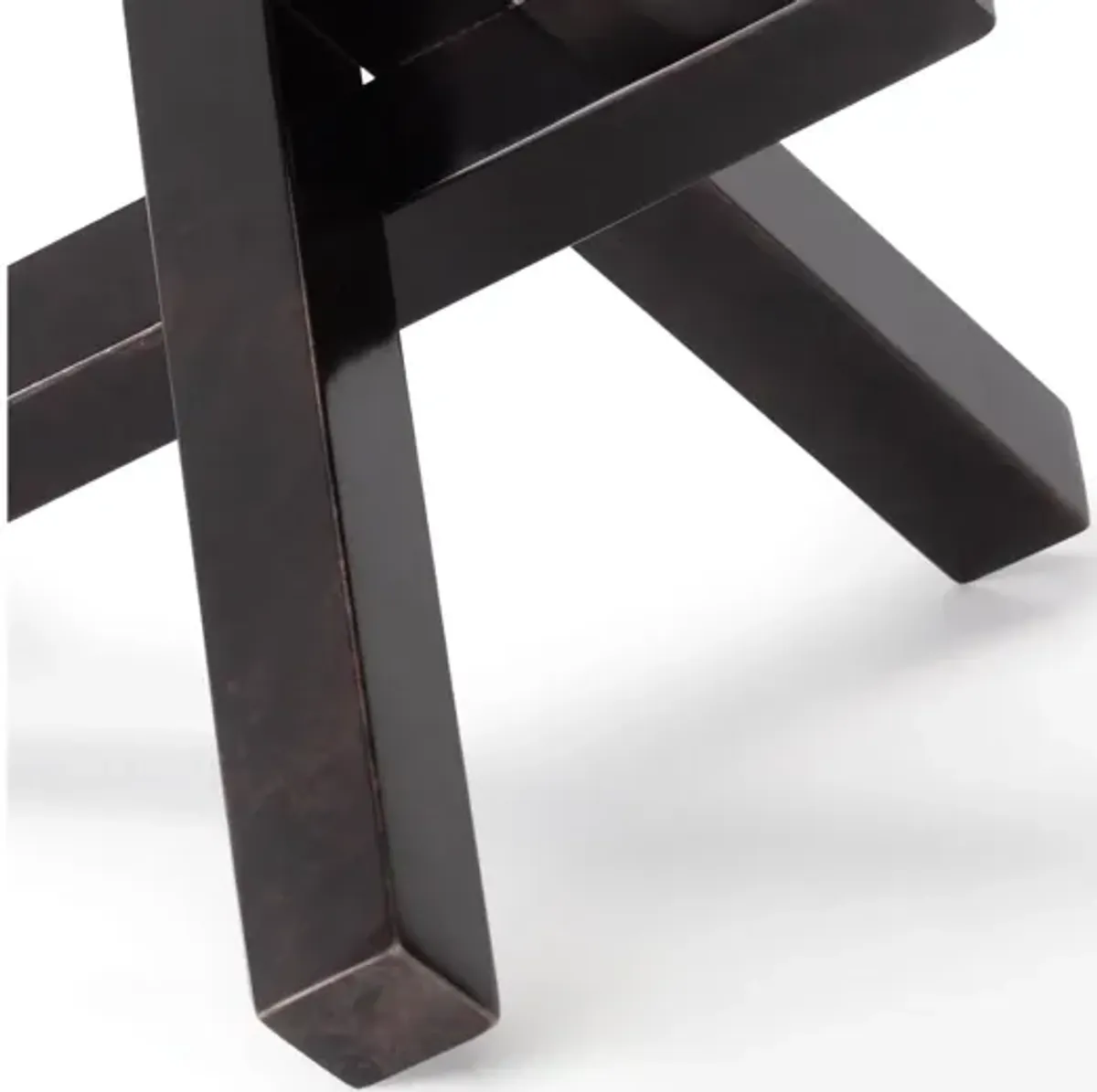 Intersecting Black Zinc Sculpture by Regina Andrew