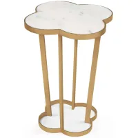 Natural Brass Clover Table by Regina Andrew