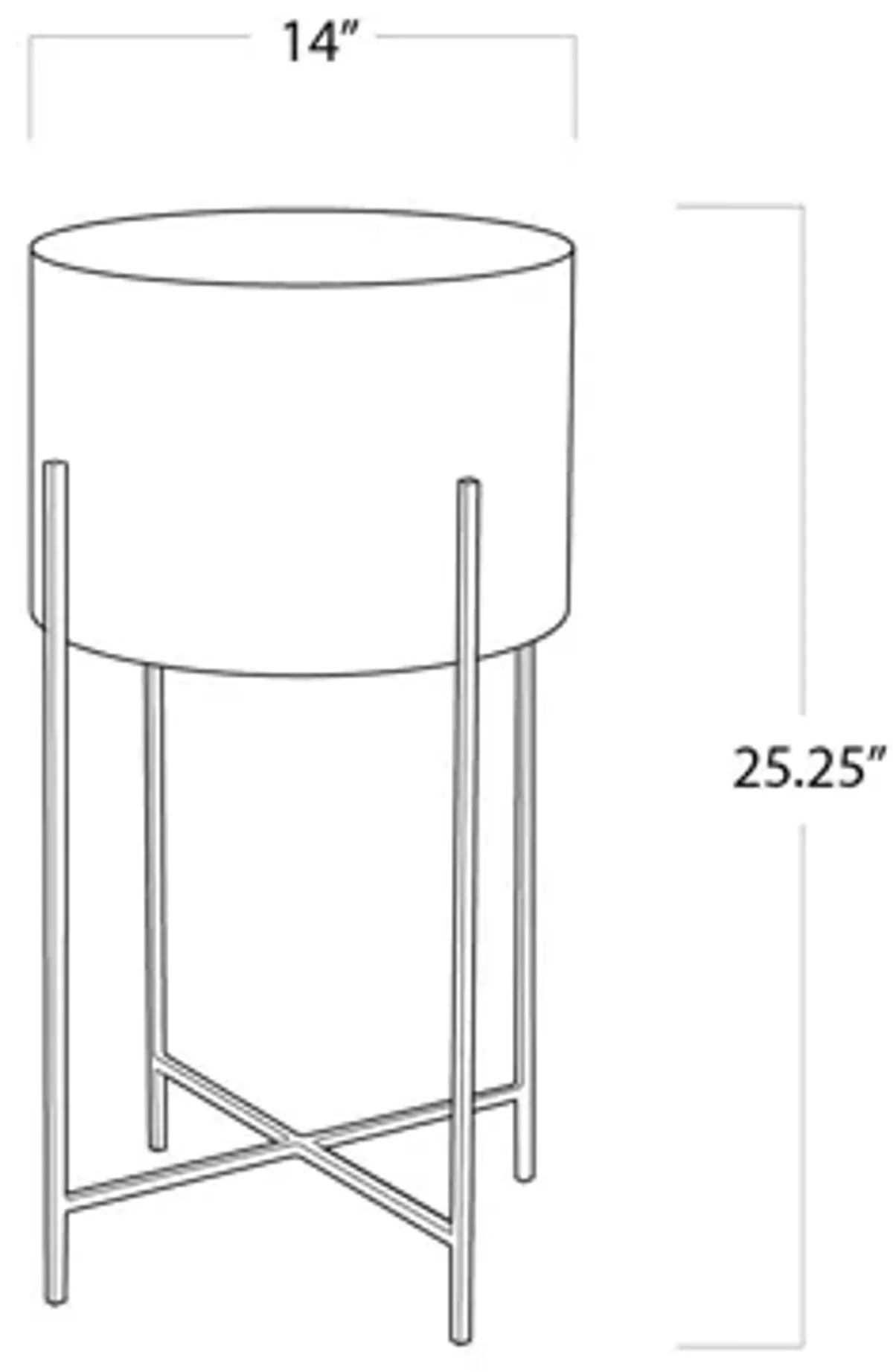 Bone Polished Nickel Drum Table by Regina Andrew