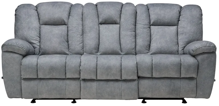 Boyne Pebble Reclining Glider Sofa with Drop Down Table