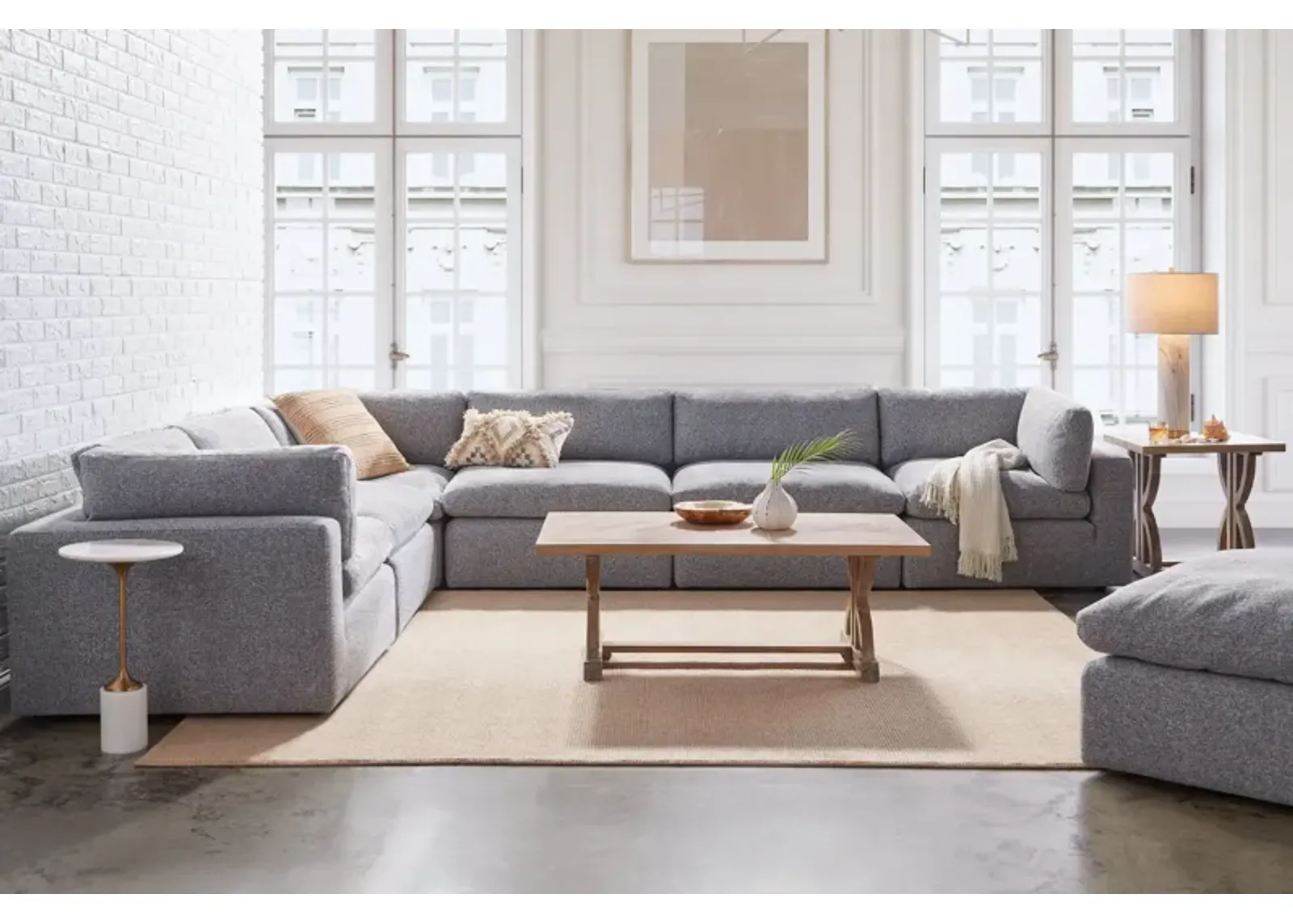 Hugg 7-Piece Modular Sectional with Ottoman