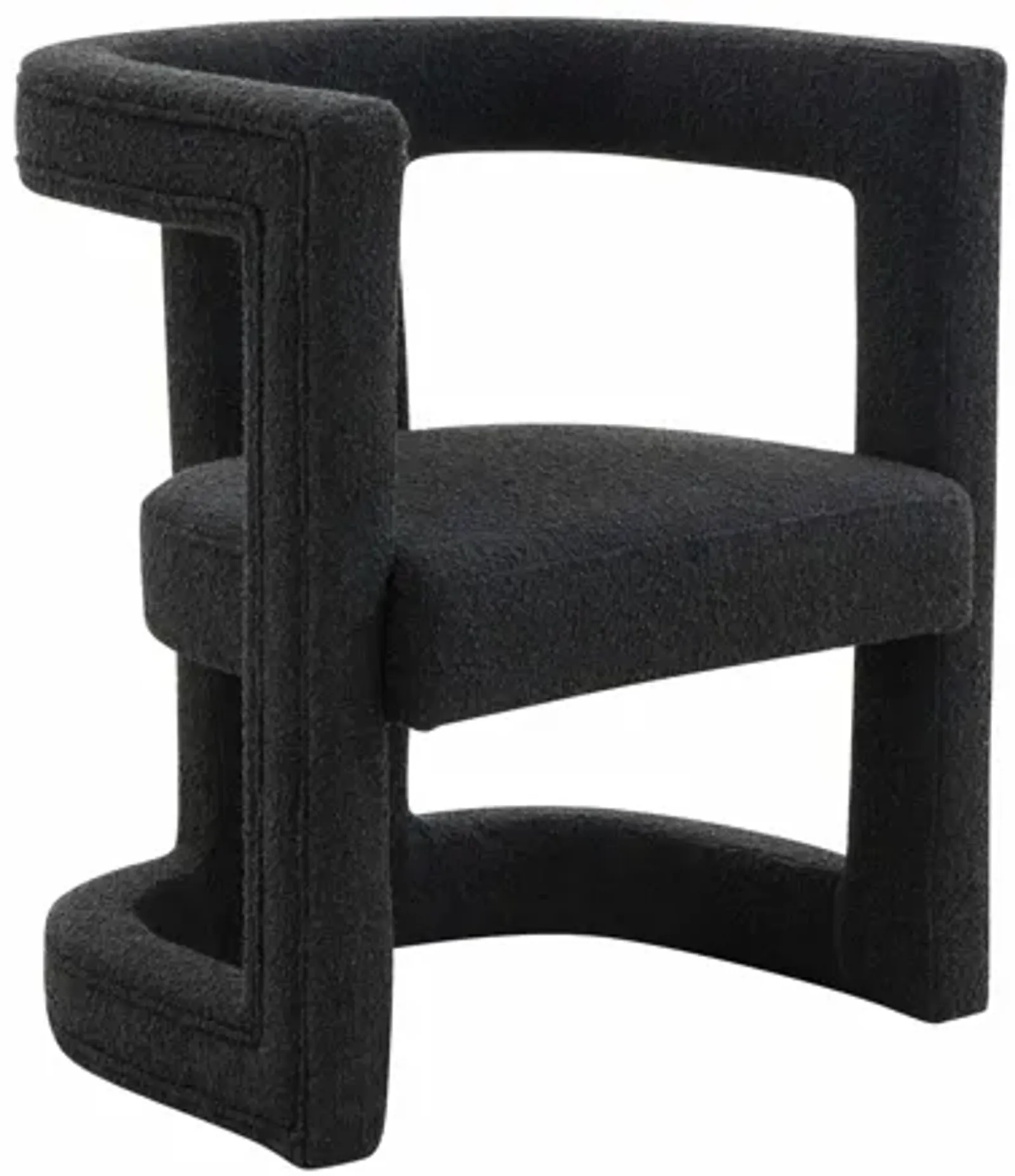 Ada Black Boucle Chair