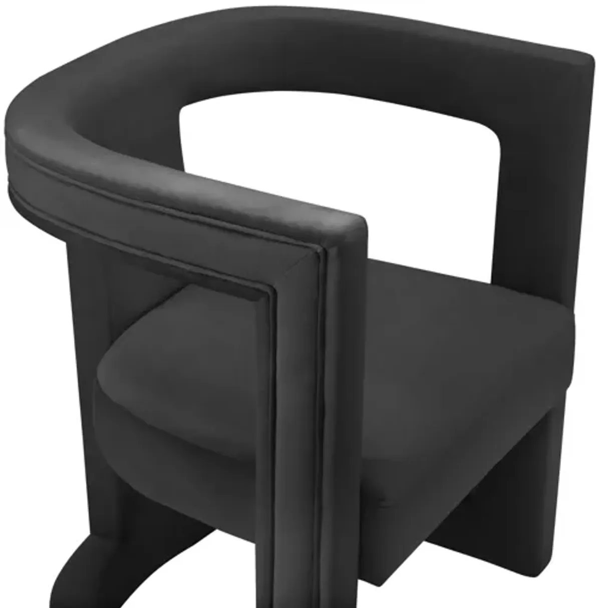 Ada Black Velvet Chair