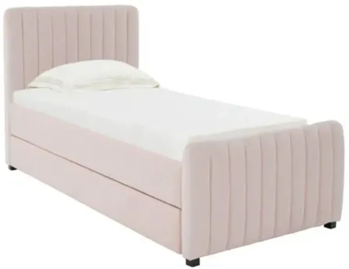 Angela Blush Trundle in Twin