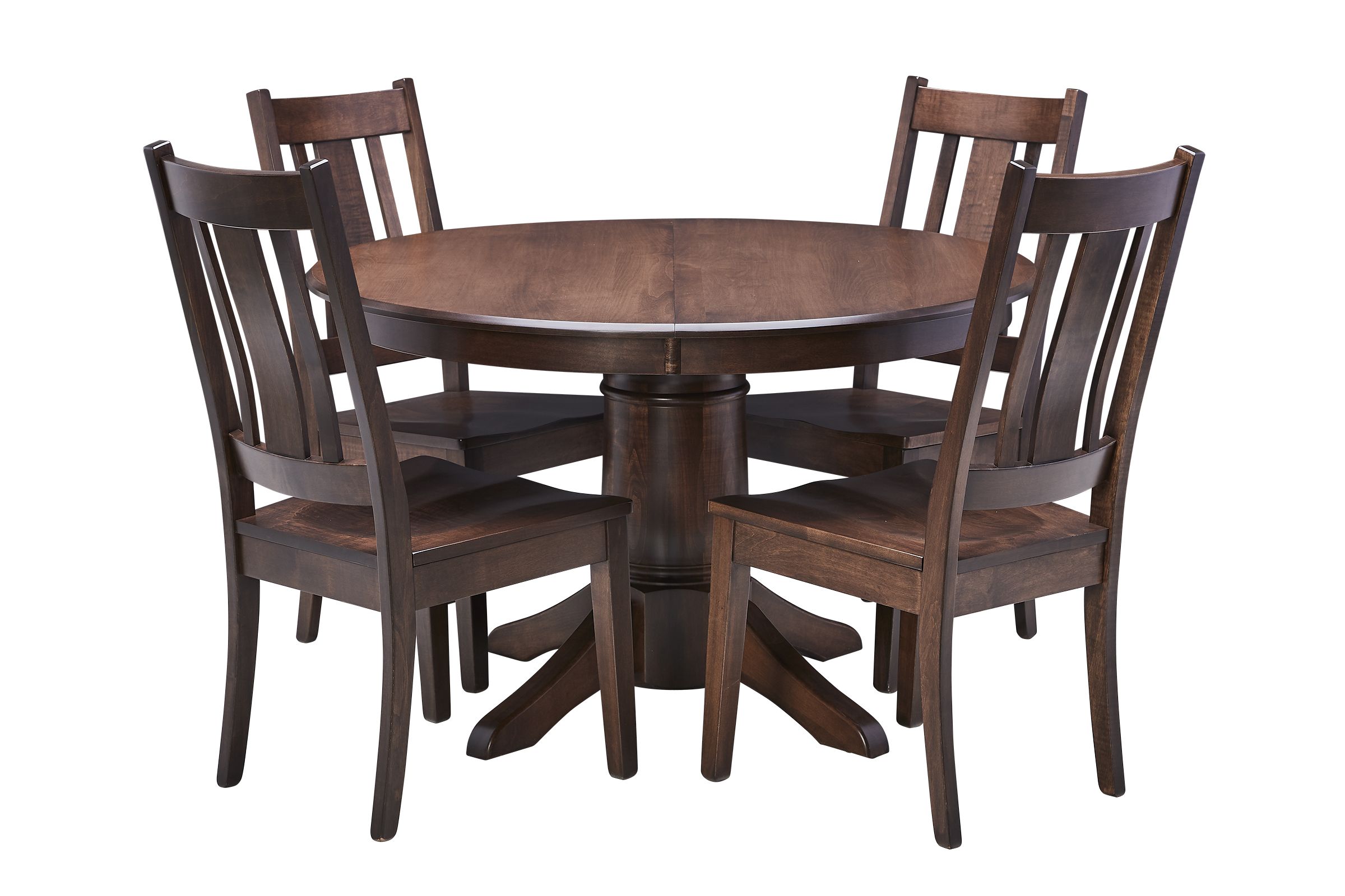 Ella 48" Round Table + 4 Chairs by Gascho