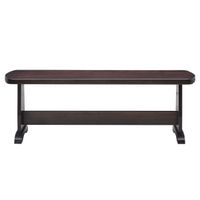 Covina Maple Wood Trestle Bench in Chocolate Finish by Gascho