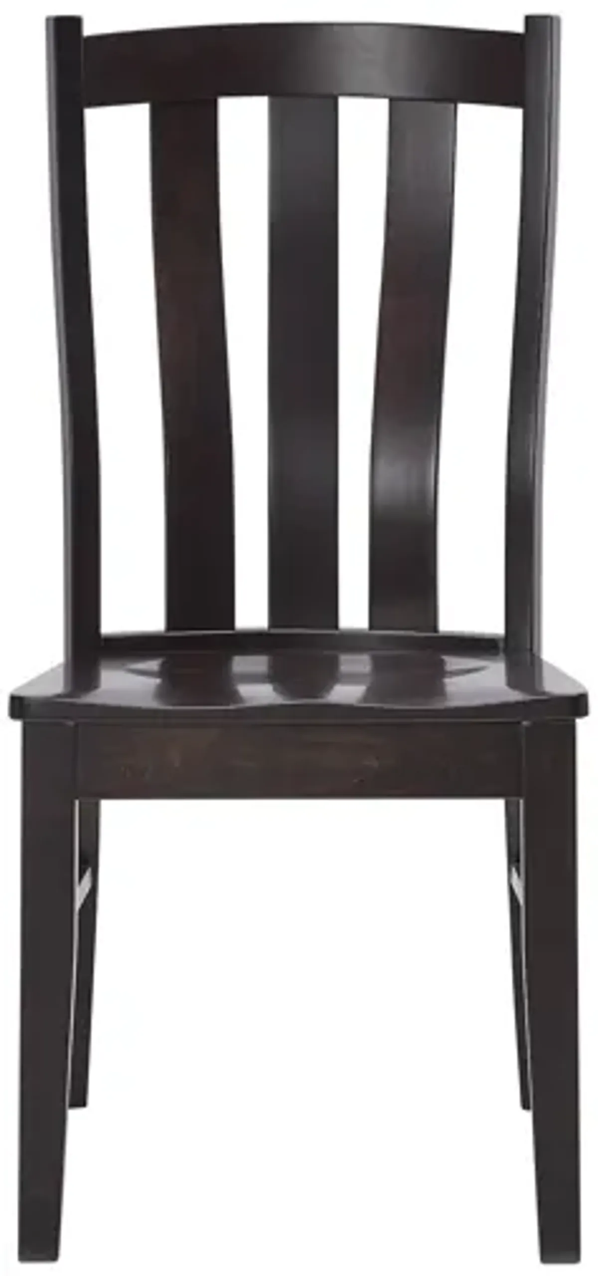 Covina Maple Wood Side Chair in Choclate Finish by Gascho