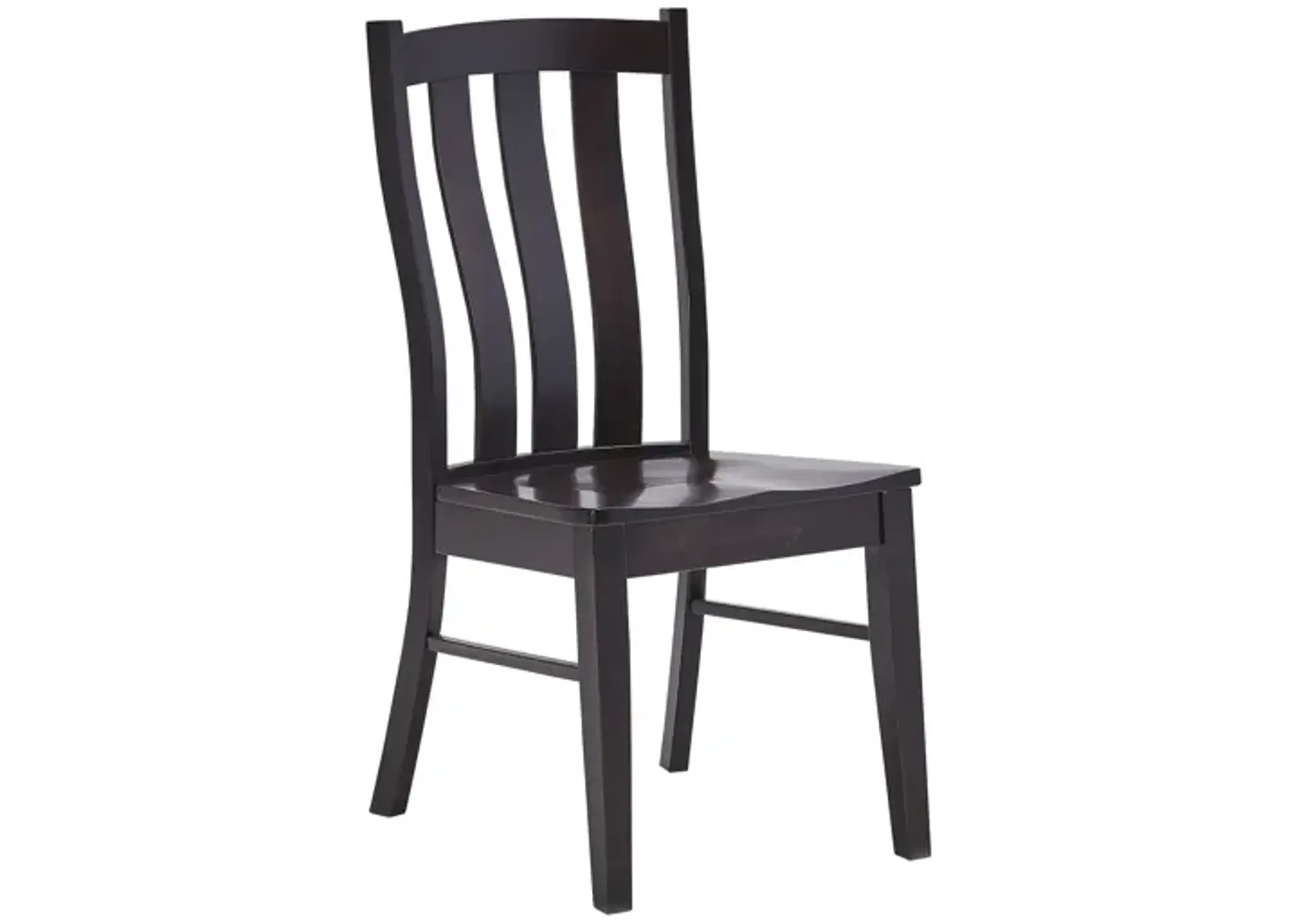 Covina Maple Wood Side Chair in Choclate Finish by Gascho