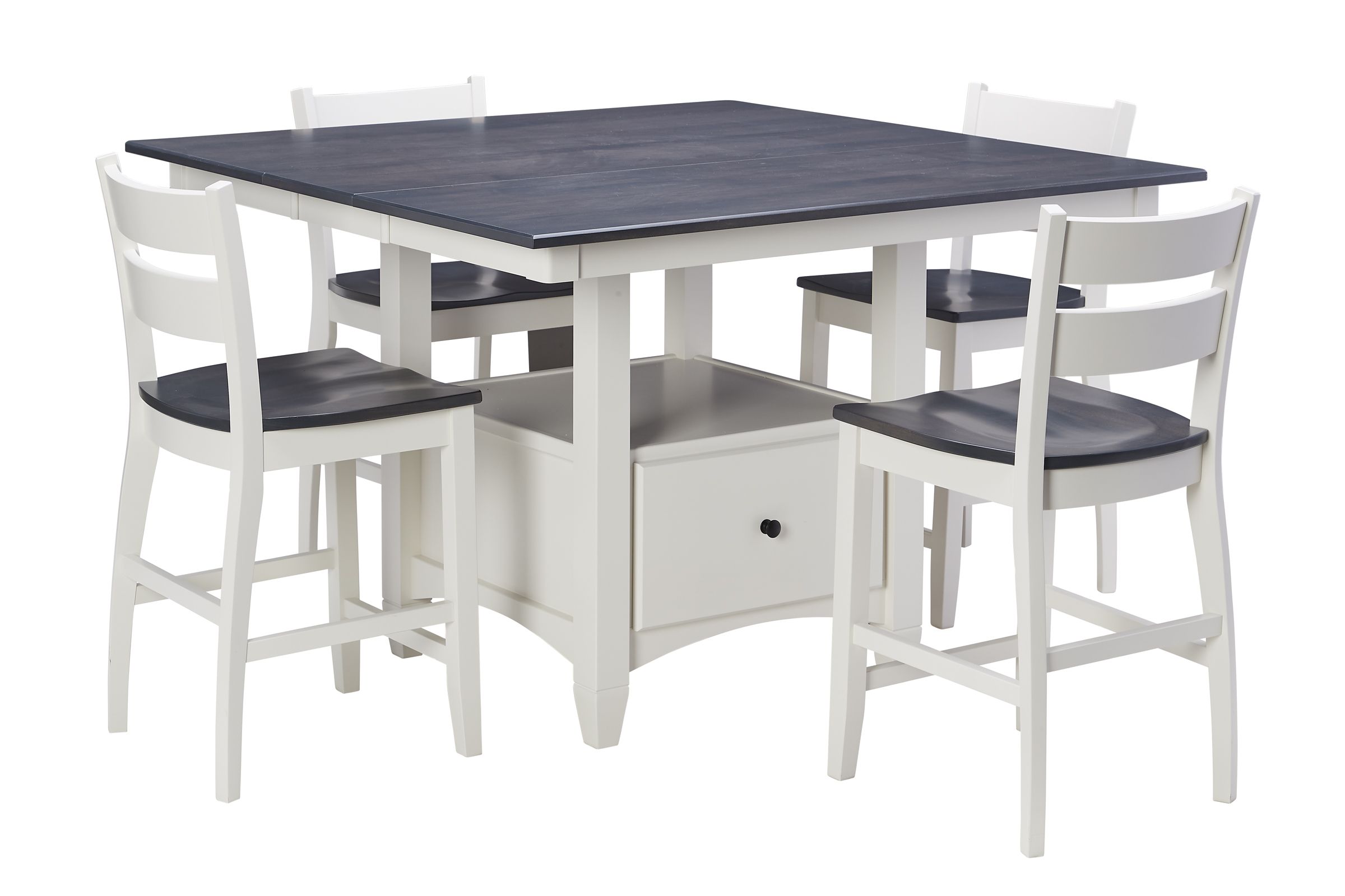Lillian Counter Table by Gascho in Maple wood with MineralIvory Finish