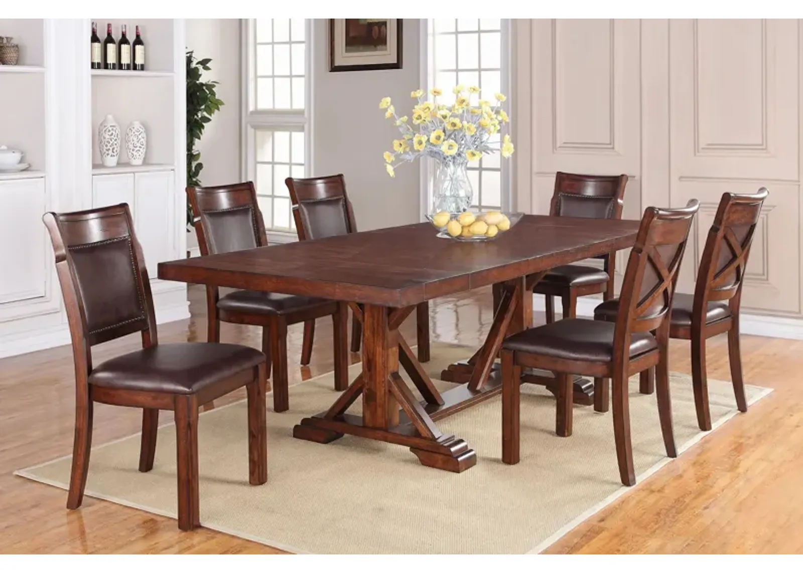 Julian Rectangular Table + 4 Side Chairs