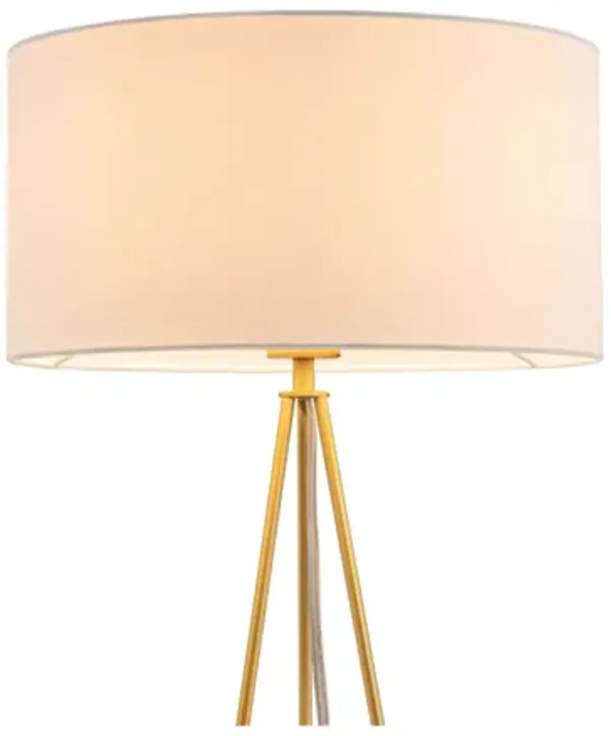 Sascha Table Lamp White & Brass