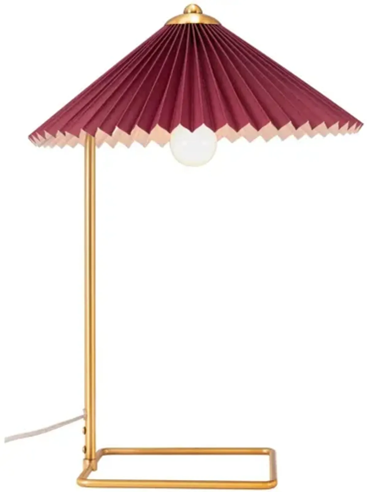 Charo Table Lamp Red & Gold