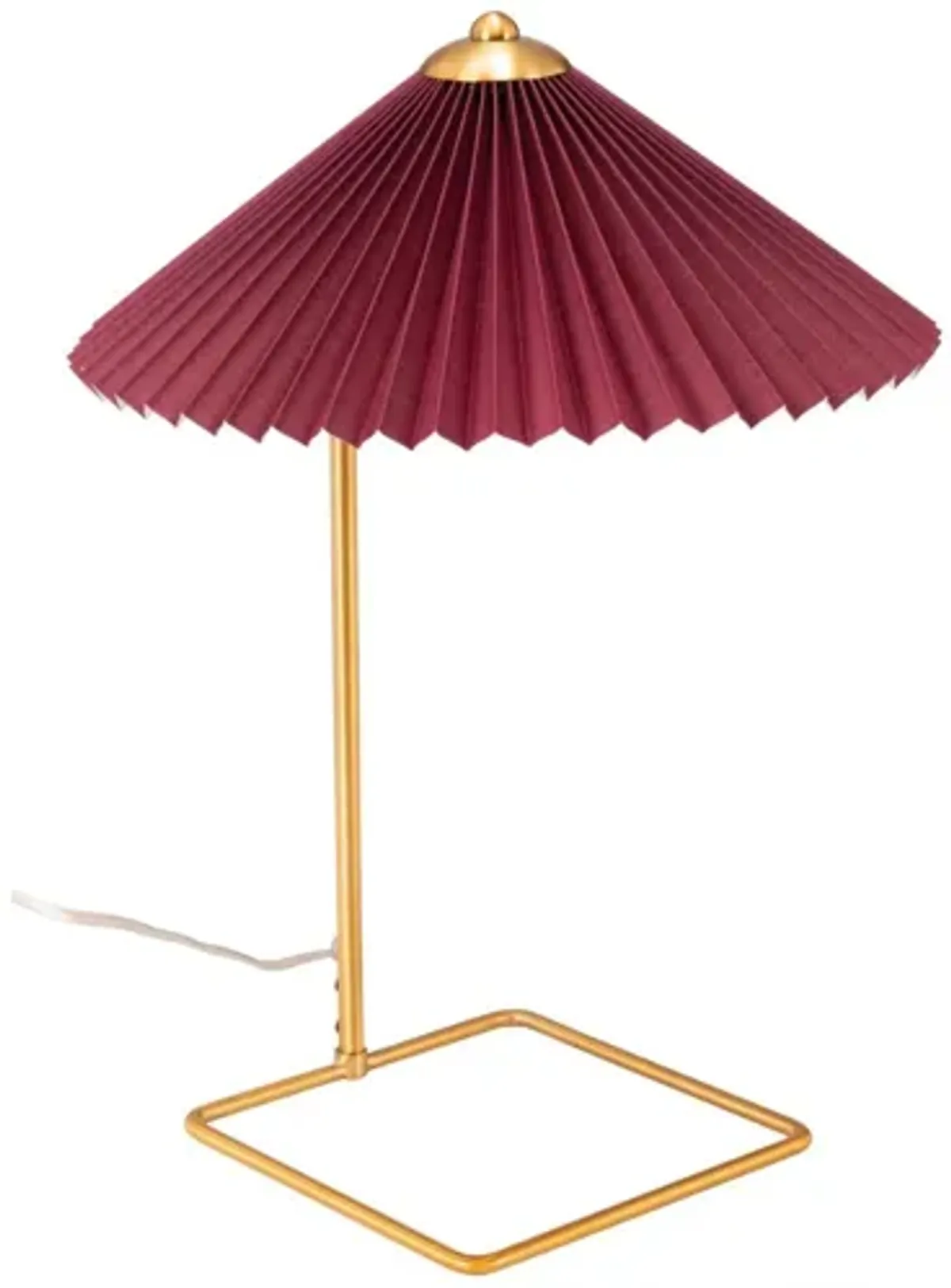 Charo Table Lamp Red & Gold