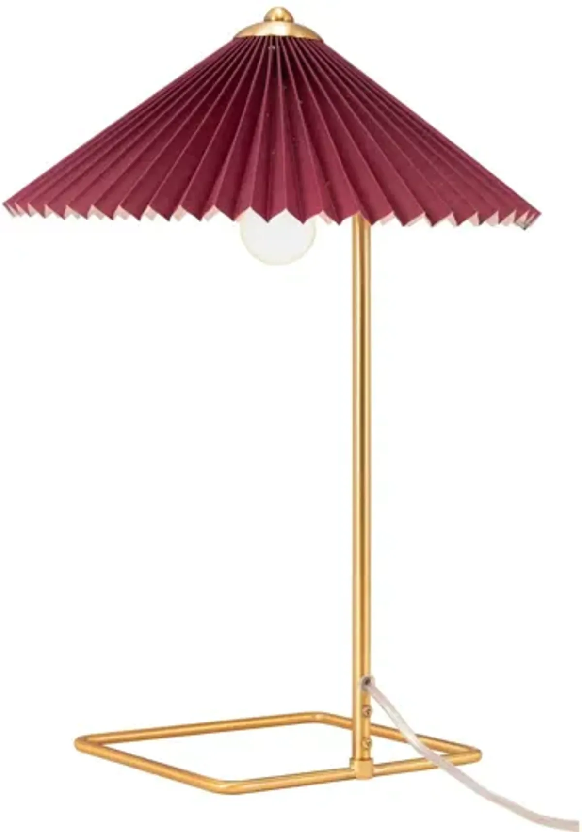 Charo Table Lamp Red & Gold