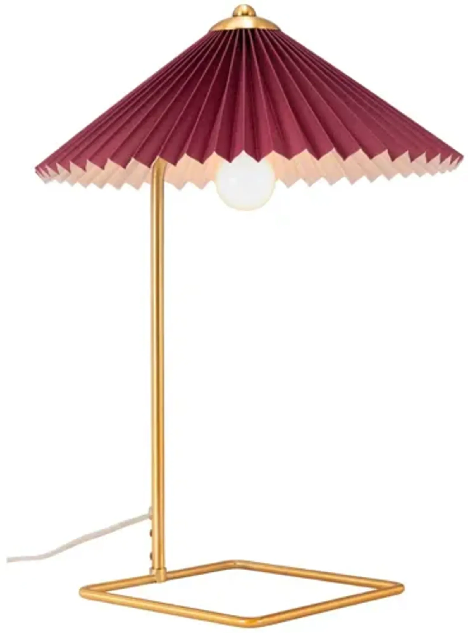 Charo Table Lamp Red & Gold