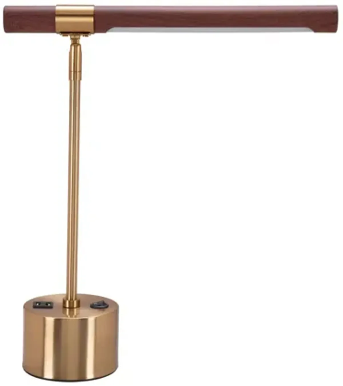 Kippy Table Lamp Brown & Brass